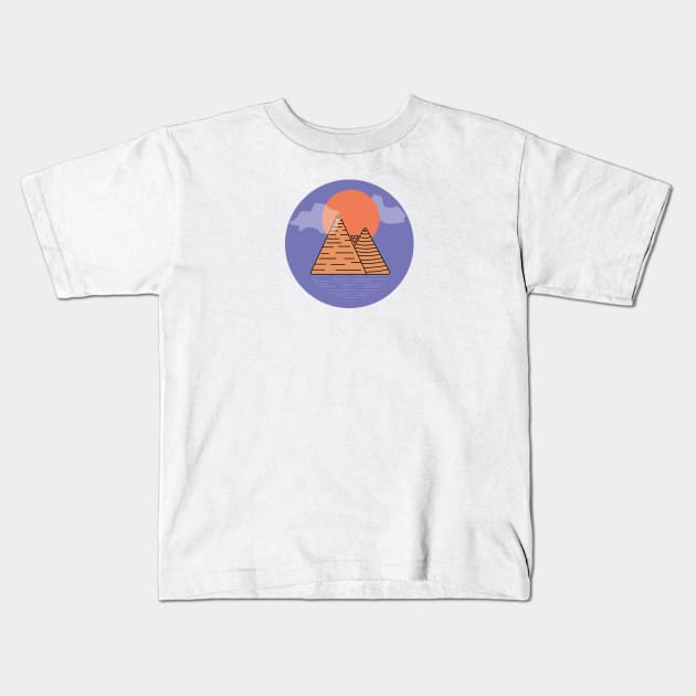 Eye Pyramids Kids T-Shirt by Srankez-Couron